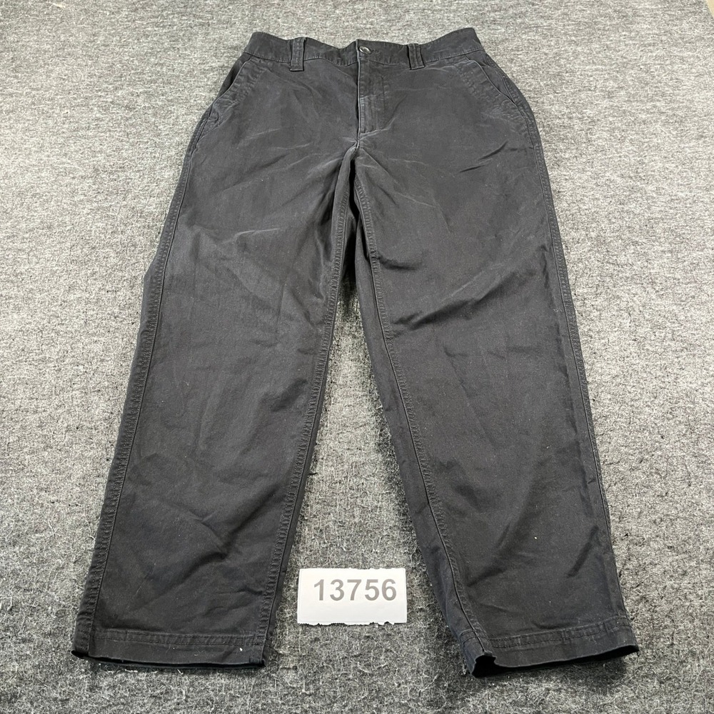 Old Navy OG Chino Pants Womens M Black Excellent High Rise Straight Leg